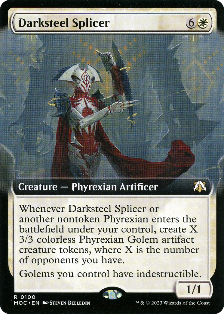 Darksteel Splicer (Extended Art) (MOC-100) - March of the Machine Commander: (Extended Art) Foil