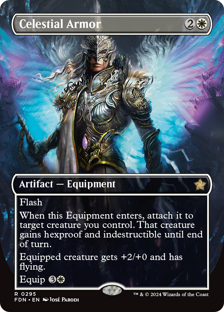 Celestial Armor (Borderless) (FDN-295) - Foundations