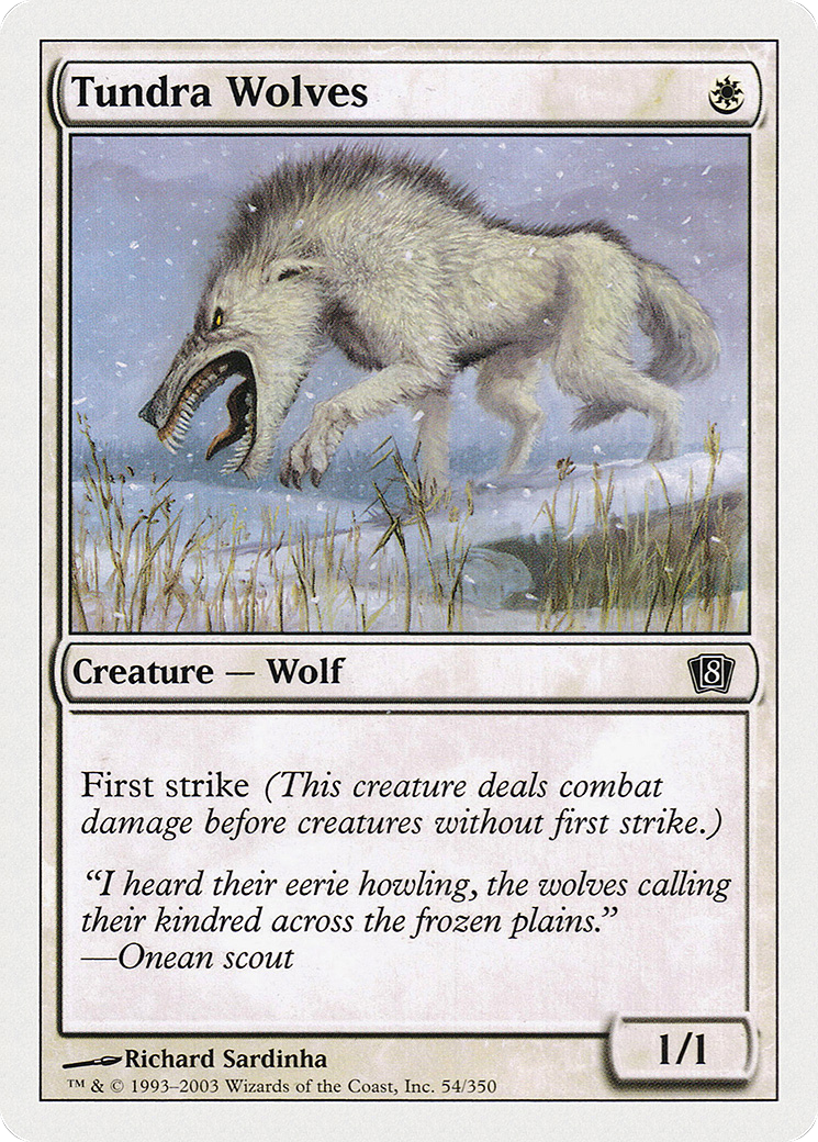 Tundra Wolves (8ED-54★) - 8th Edition