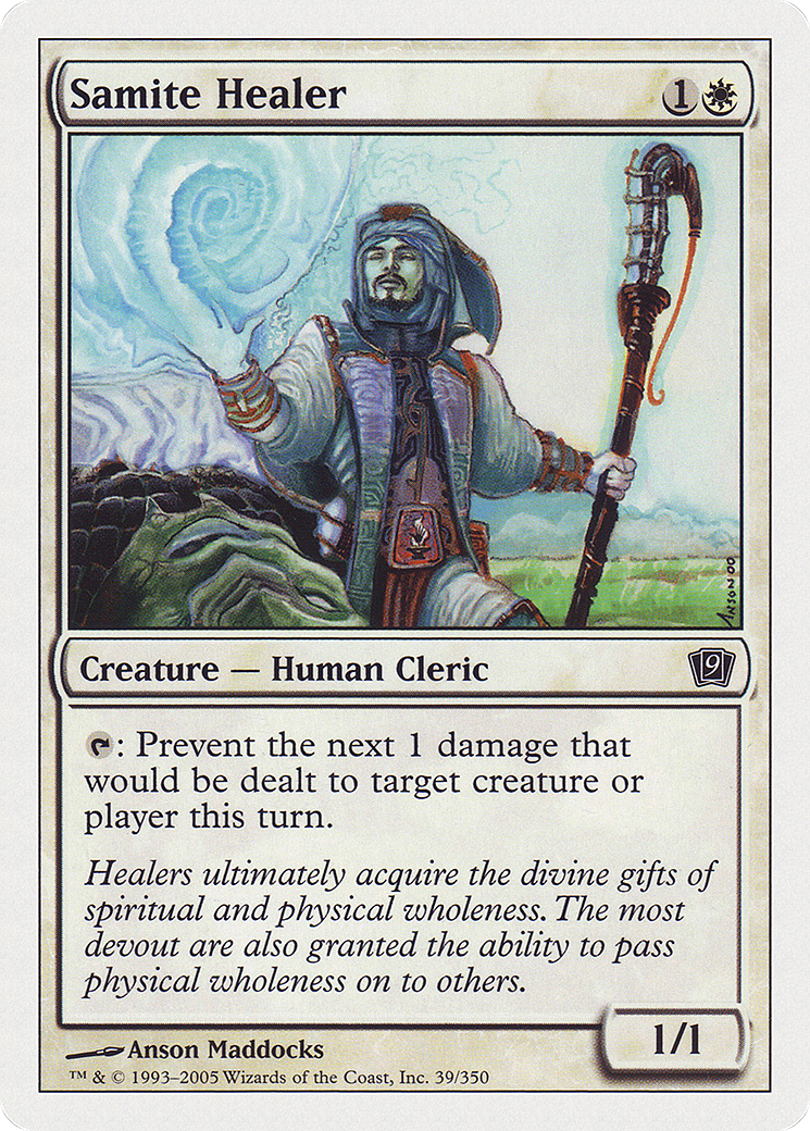 Samite Healer (9ED-39★) - 9th Edition Foil