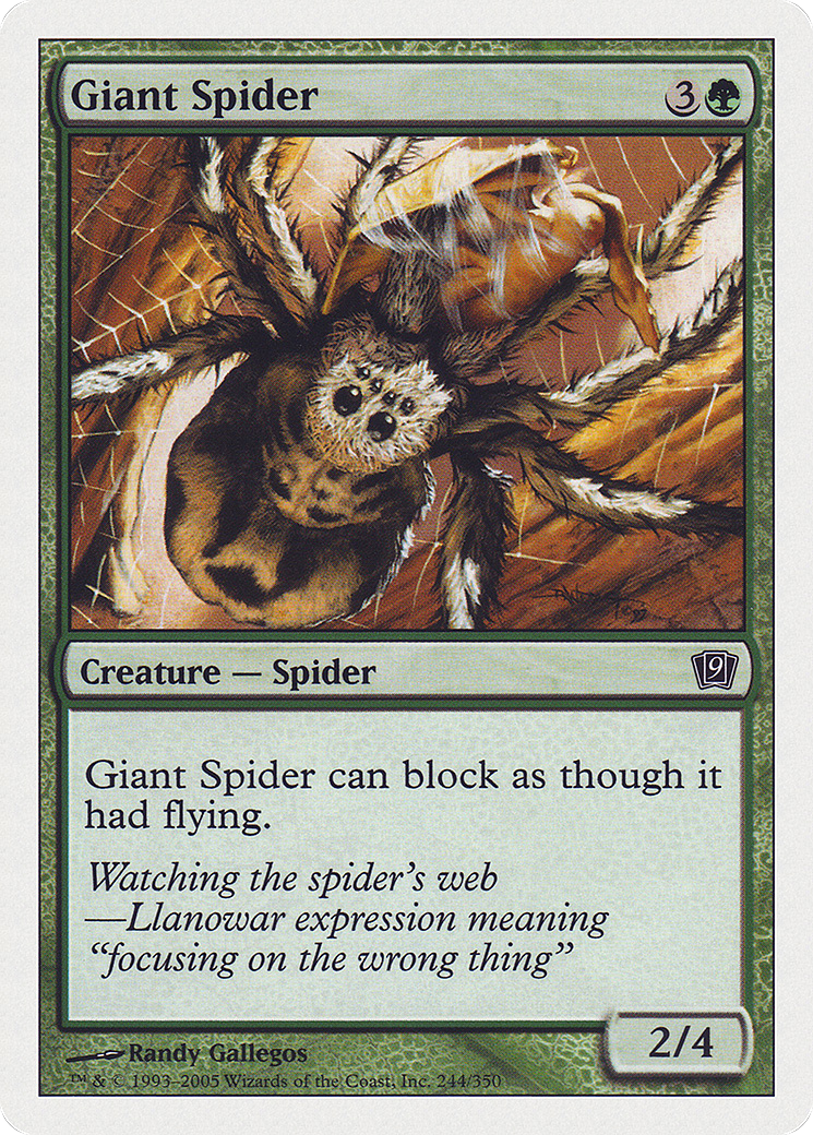 Giant Spider (9ED-244★) - 9th Edition Foil