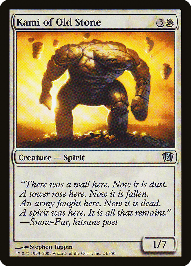 Kami of Old Stone (9ED-24★) - 9th Edition