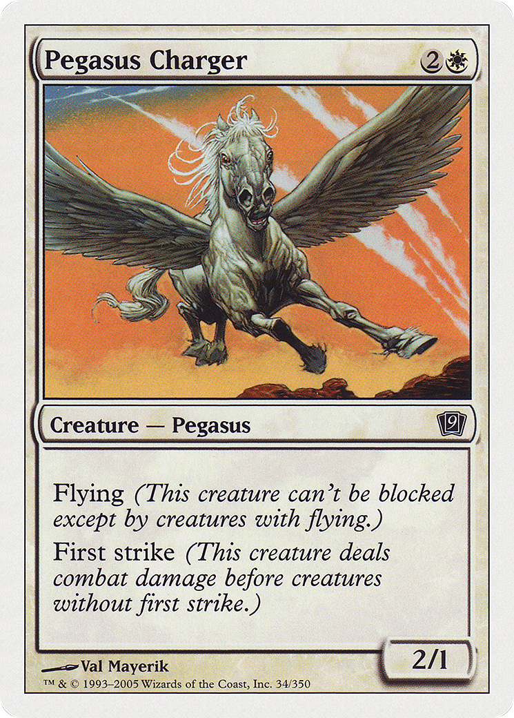 Pegasus Charger (9ED-34★) - 9th Edition Foil