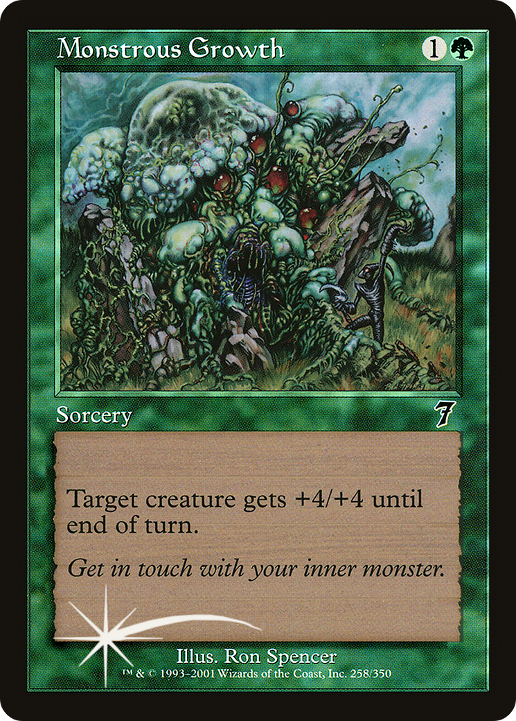 Monstrous Growth (7ED-258★) - 7th Edition Foil