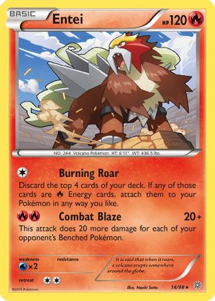 Entei (14) (14) 014/98 XY Ancient Origins - Rare