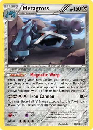 Metagross (49) (49) 049/98 XY Ancient Origins - Rare