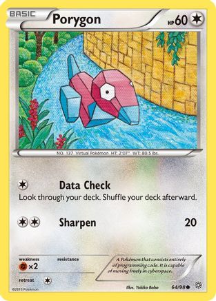 Porygon 064/98 - Reverse Holofoil XY Ancient Origins - Common