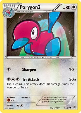 Porygon2 065/98 - Reverse Holofoil XY Ancient Origins - Uncommon