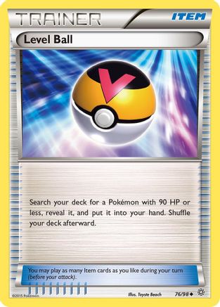 Level Ball 076/98 - Reverse Holofoil XY Ancient Origins - Uncommon