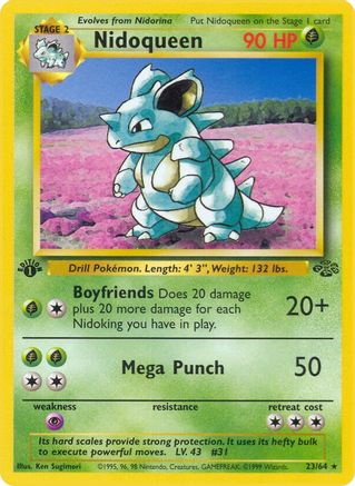 Nidoqueen (23) (23) 023/64 - 1st Edition Jungle - Rare