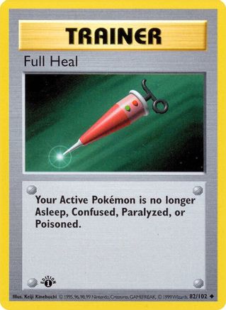 Full Heal 082/102 - Unlimited Base Set Shadowless - Uncommon