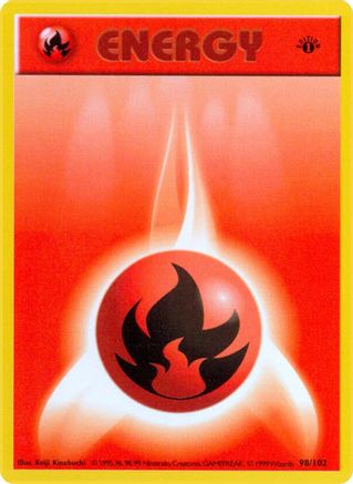 Fire Energy 098/102 - Unlimited Base Set Shadowless - Common