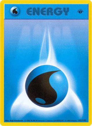 Water Energy 102/102 - 1st Edition Base Set Shadowless - Common