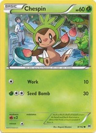 Chespin (8) (8) 008/162 XY BREAKthrough - Common