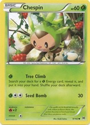 Chespin (9) (9) 009/162 XY BREAKthrough - Common