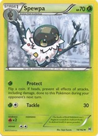 Spewpa 014/162 - Reverse Holofoil XY BREAKthrough - Uncommon