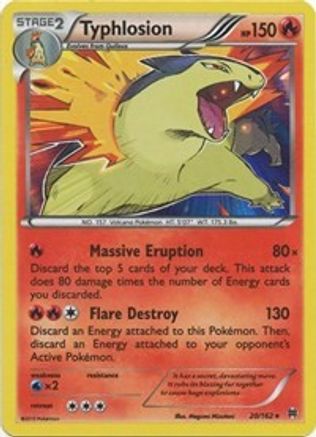 Typhlosion 020/162 - Reverse Holofoil XY BREAKthrough - Holo Rare