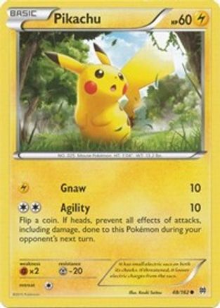 Pikachu 048/162 - Reverse Holofoil XY BREAKthrough - Common