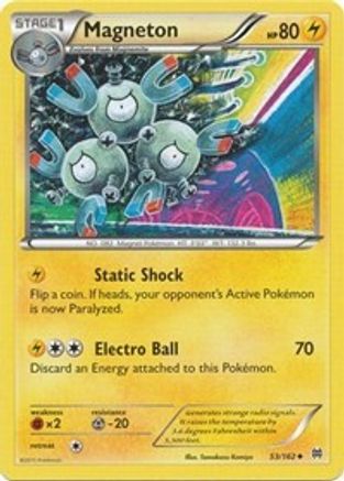 Magneton 053/162 - Reverse Holofoil XY BREAKthrough - Uncommon