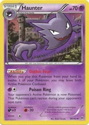 Haunter 059/162 - Reverse Holofoil XY BREAKthrough - Uncommon