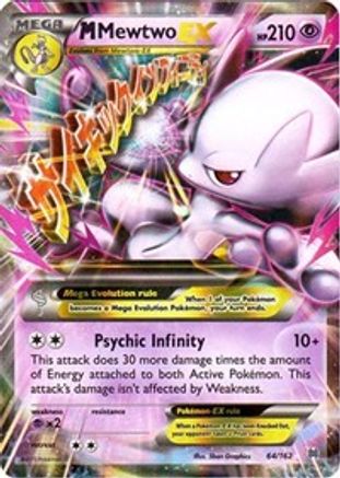 M Mewtwo EX (64) (64) 064/162 - Holofoil XY BREAKthrough - Ultra Rare