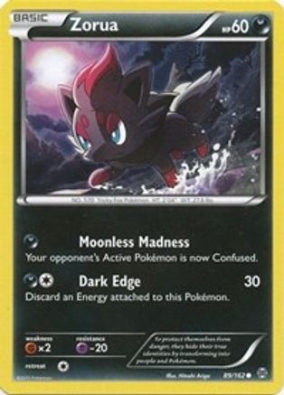 Zorua (89) (89) 089/162 - Reverse Holofoil XY BREAKthrough - Common