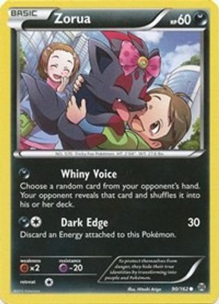 Zorua (90) (90) 090/162 - Reverse Holofoil XY BREAKthrough - Common