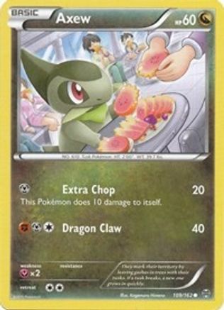 Axew (109) (109) 109/162 - Reverse Holofoil XY BREAKthrough - Common