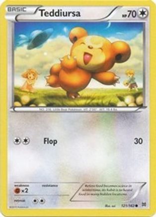 Teddiursa 121/162 - Reverse Holofoil XY BREAKthrough - Common