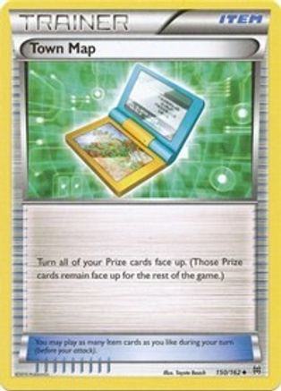 Town Map 150/162 - Reverse Holofoil XY BREAKthrough - Uncommon