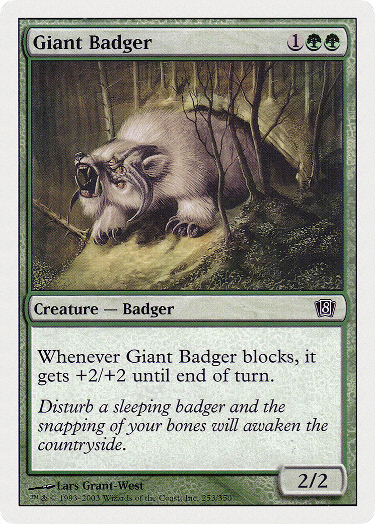 Giant Badger (8ED-253★) - 8th Edition Foil