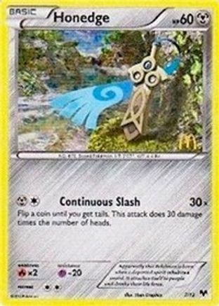 Honedge 007/12 - Holofoil McDonalds Promos 2014 - Promo