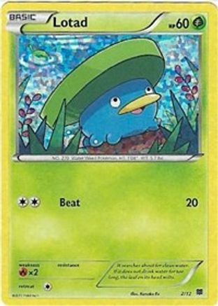 Lotad 002/12 - Holofoil McDonalds Promos 2015 - Promo