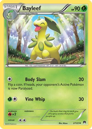 Bayleef 002/122 - Reverse Holofoil XY BREAKpoint - Uncommon