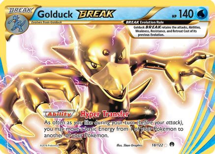 Golduck BREAK 018/122 - Holofoil XY BREAKpoint - Rare BREAK