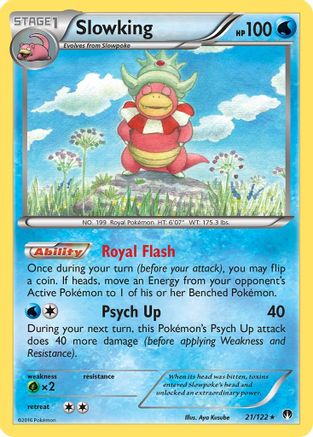 Slowking 021/122 - Reverse Holofoil XY BREAKpoint - Holo Rare