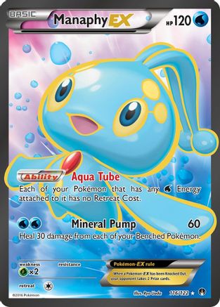 Manaphy EX (Full Art) 116/122 - Holofoil XY BREAKpoint - Ultra Rare