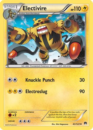 Electivire 043/122 XY BREAKpoint - Uncommon
