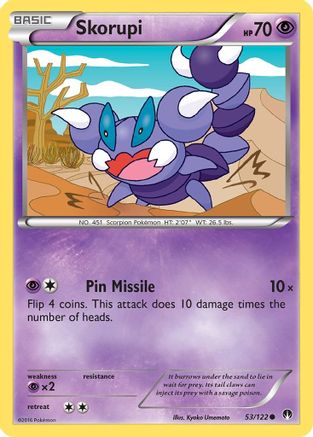 Skorupi 053/122 - Reverse Holofoil XY BREAKpoint - Common