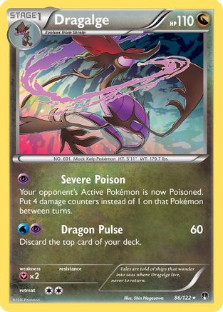 Dragalge 086/122 - Reverse Holofoil XY BREAKpoint - Holo Rare