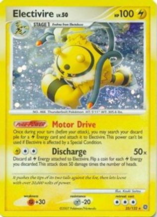 Electivire (DP Secret Wonders) 025/132 - Holofoil Deck Exclusives - Holo Rare