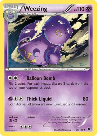 Weezing 028/124 XY Fates Collide - Uncommon
