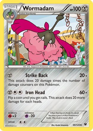 Wormadam (59) (59) 059 - Reverse Holofoil XY Fates Collide - Uncommon