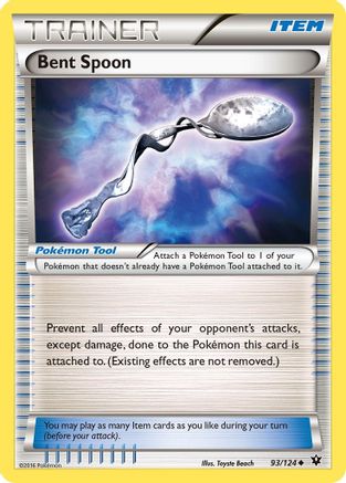 Bent Spoon 093/124 - Reverse Holofoil XY Fates Collide - Uncommon