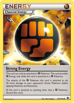 Strong Energy 115/124 - Reverse Holofoil XY Fates Collide - Uncommon
