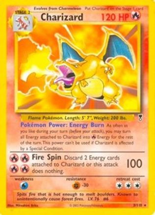 Charizard (WotC Legendary Collection) 003/110 Deck Exclusives - Rare
