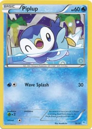 Piplup 016 XY Trainer Kit Pikachu Libre & Suicune - Common