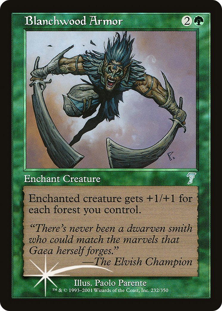 Blanchwood Armor (7ED-232★) - 7th Edition Foil