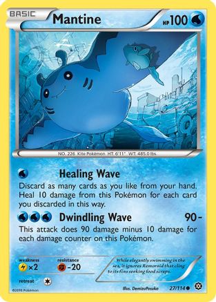 Mantine 027/114 XY Steam Siege - Common