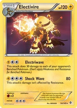 Electivire (BW Boundaries Crossed) 054/149 Deck Exclusives - Rare